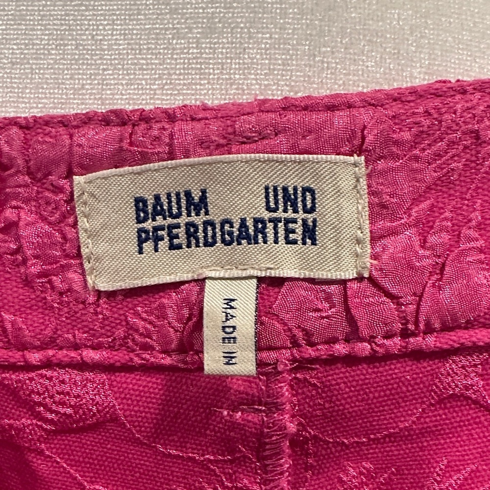 Pink Textured Cargo Pants - Picture 6 of 7